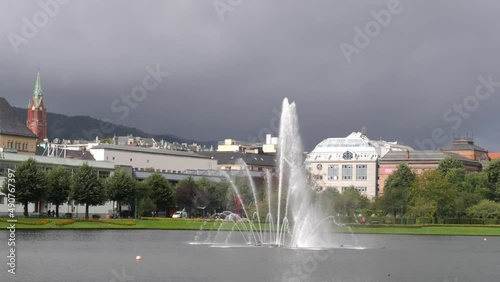 Julemarked Byparken, a public park in Bergen, Norway photo