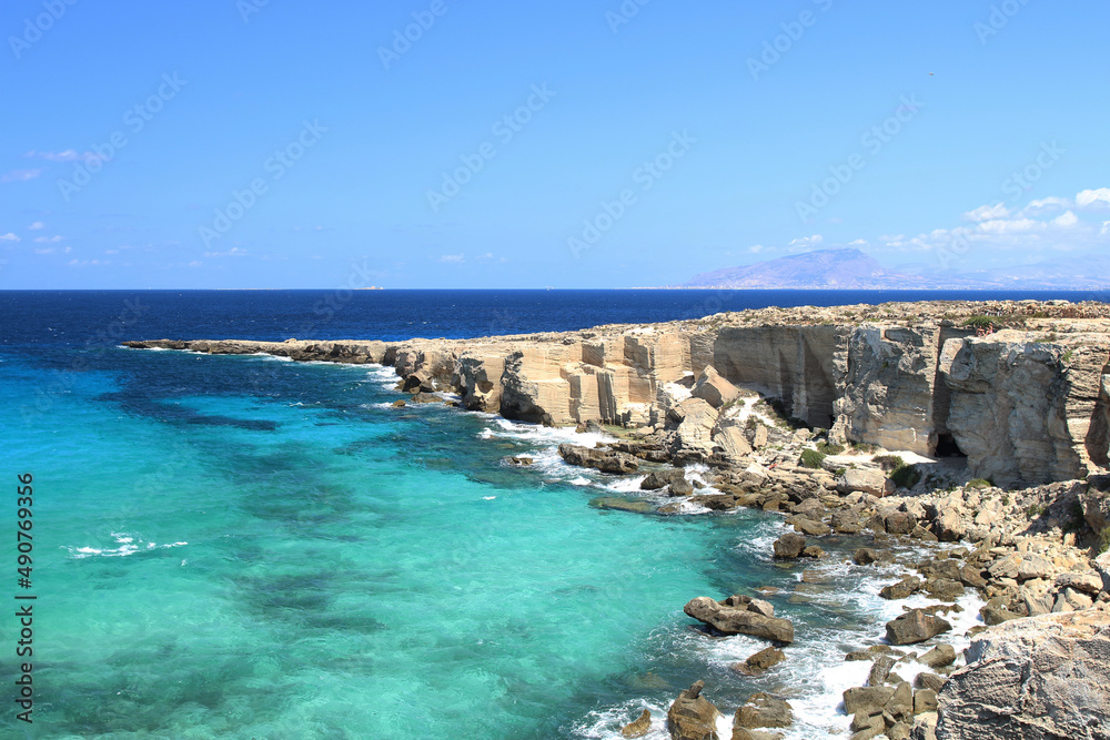 Favignana Island in Sicily, Italy