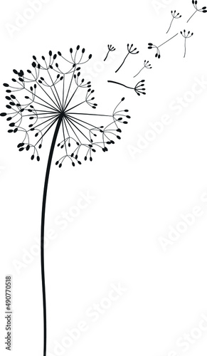 Dandelion Silhouettes Dandelion SVG EPS PNG