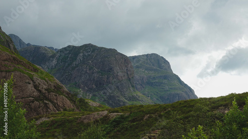 mountains, hills and sky