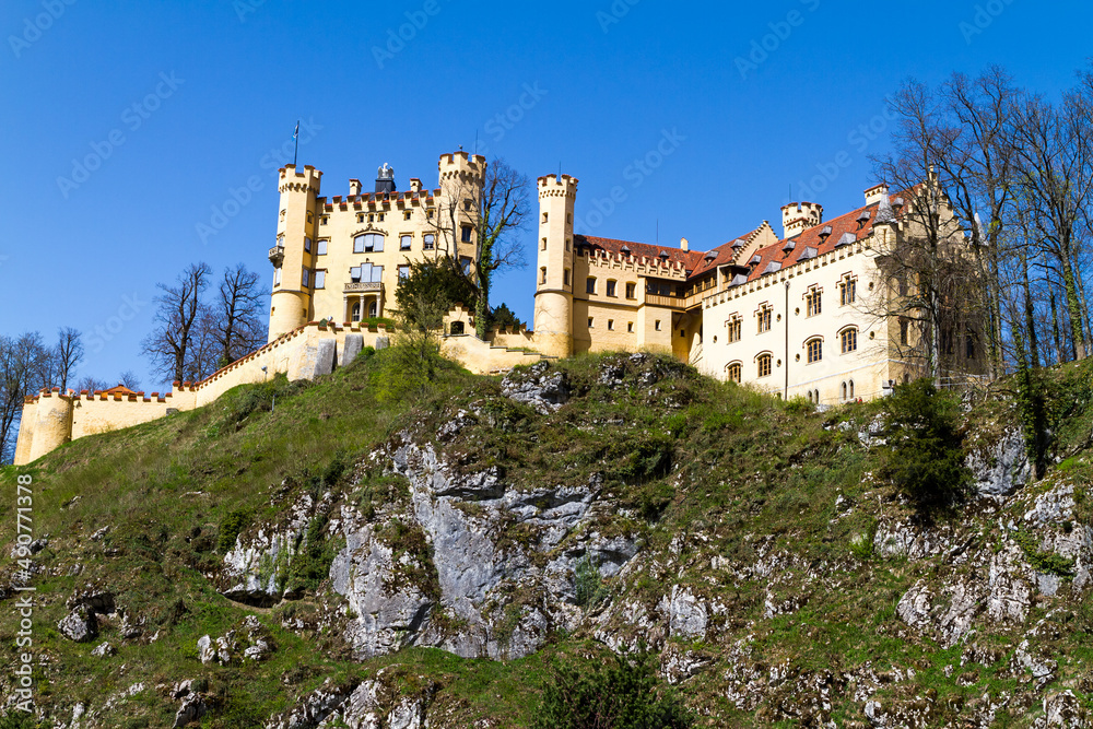 Castle on rocky hill