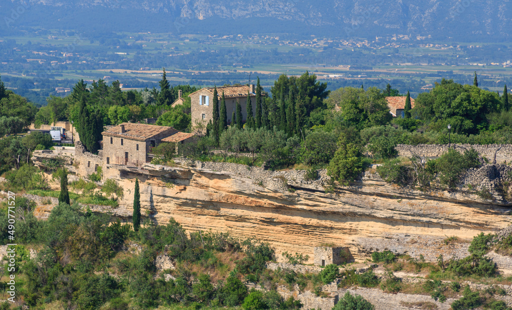 Ausblick von Gordes in den regionalen Naturpark Luberon, Provence