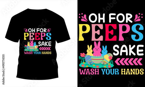 Happy Easter day t-shirt design template. funny Easter day t-shirt easy to print for men women and children vector design, Printable Easter day design for t-shirts or mugs etc