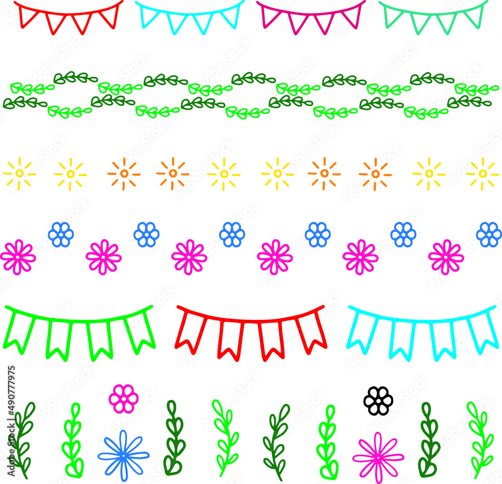 Illustration. Flowers. Patterns with plants.
Illustration. Flowers. Patterns with plants.