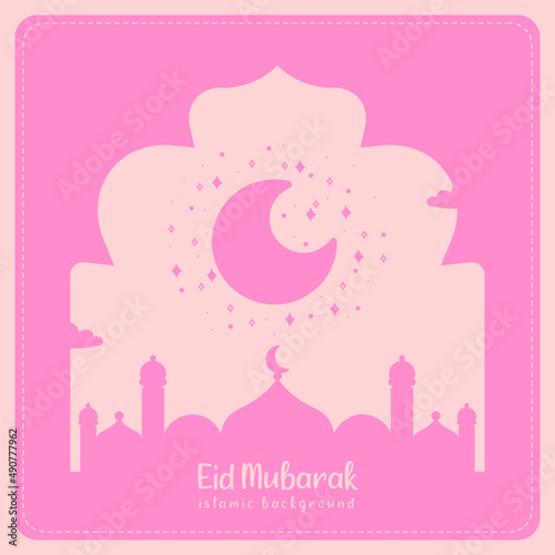 Cute ramadan  eid mubarak  islamic background