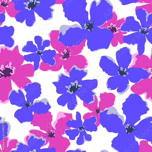 Wallpaper Mural Abstract colorful floral seamless pattern Torontodigital.ca