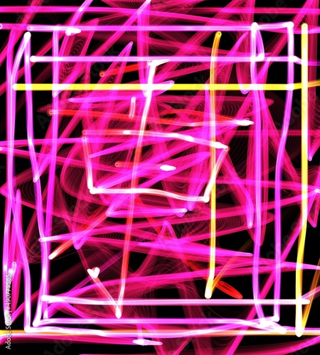 Obraz na płótnie abstract background with glowing lines w salonie