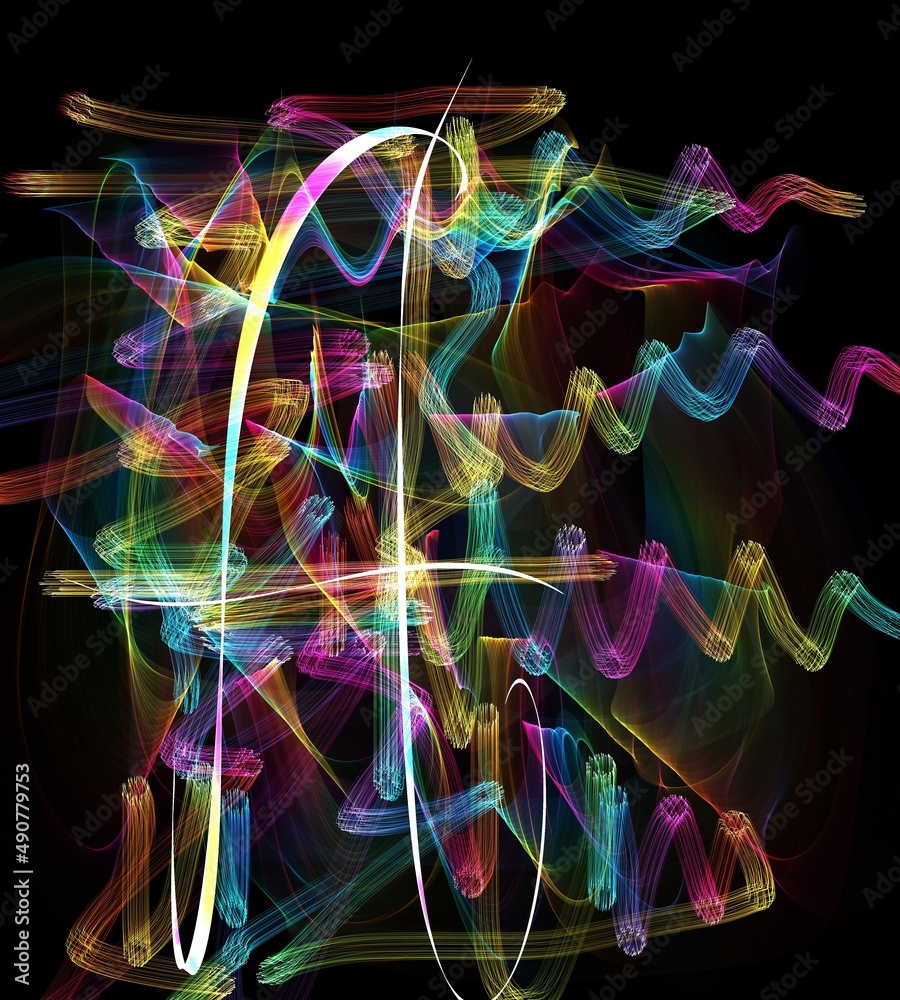 abstract background with glowing lines