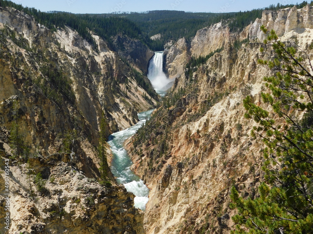 The Grand Canyon of the Yellowstone River in Yellowstone National Park, Wyoming