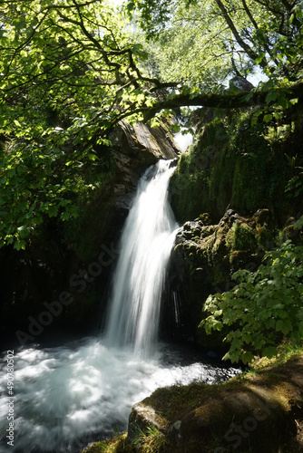 Waterfall flowing 