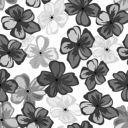 seamless pattern with flowers © Liubov