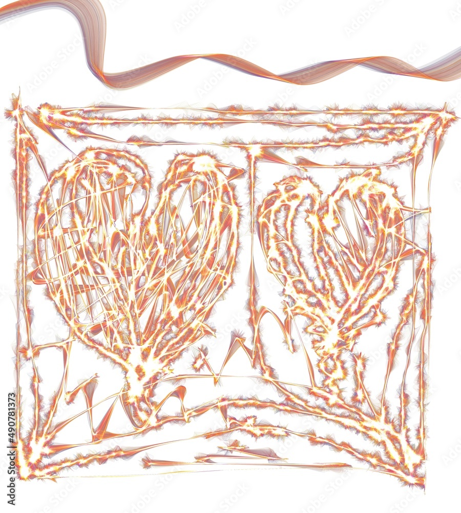 hand drawn illustration of an background