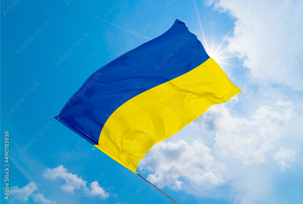 flaga Ukraina - obrazy, fototapety, plakaty 