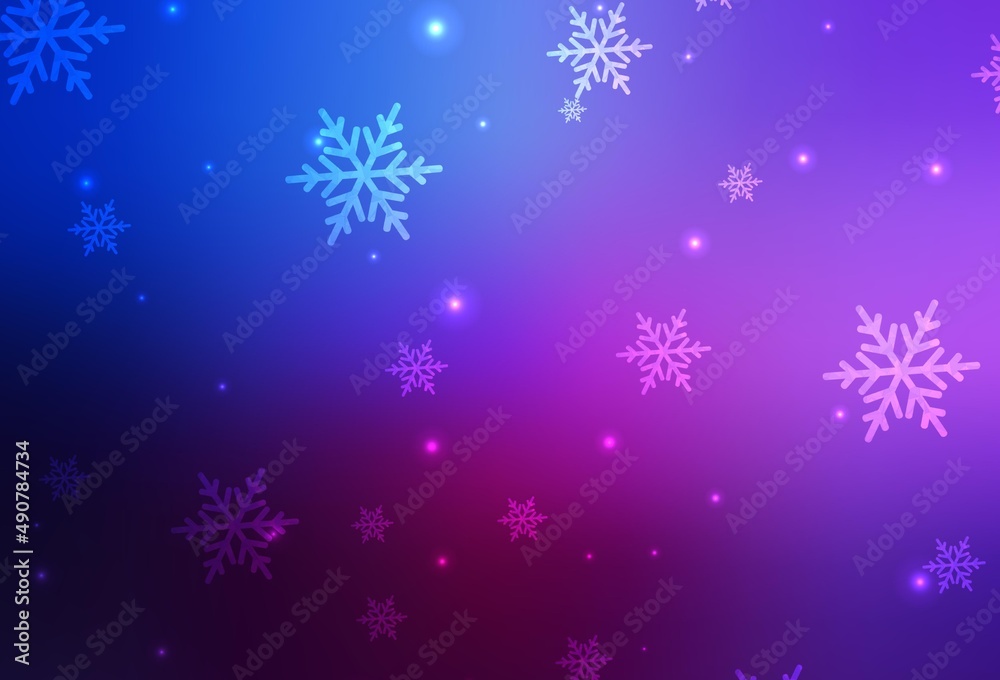 Dark Pink, Blue vector pattern in Christmas style. Dark Pink, Blue vector pattern in Christmas style.