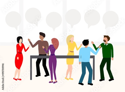 Business people communicating, Communication, small Talk, connecting, speaking, Talking, coffee break 