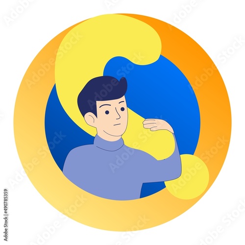 Message box with question mark icon