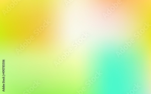 Light green, yellow vector abstract blur drawing.