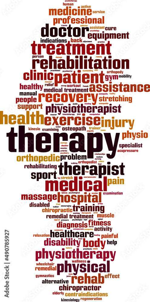 Obraz premium Therapy word cloud