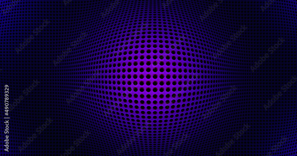 Spotlit perforated abstract tech geometric modern background