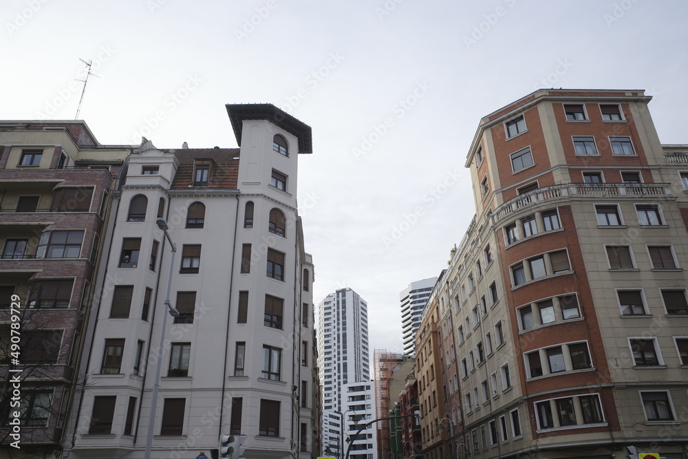 Urban environment in the city of Bilbao