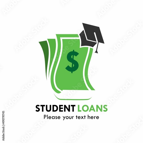 Student loans symbol logo template illustration