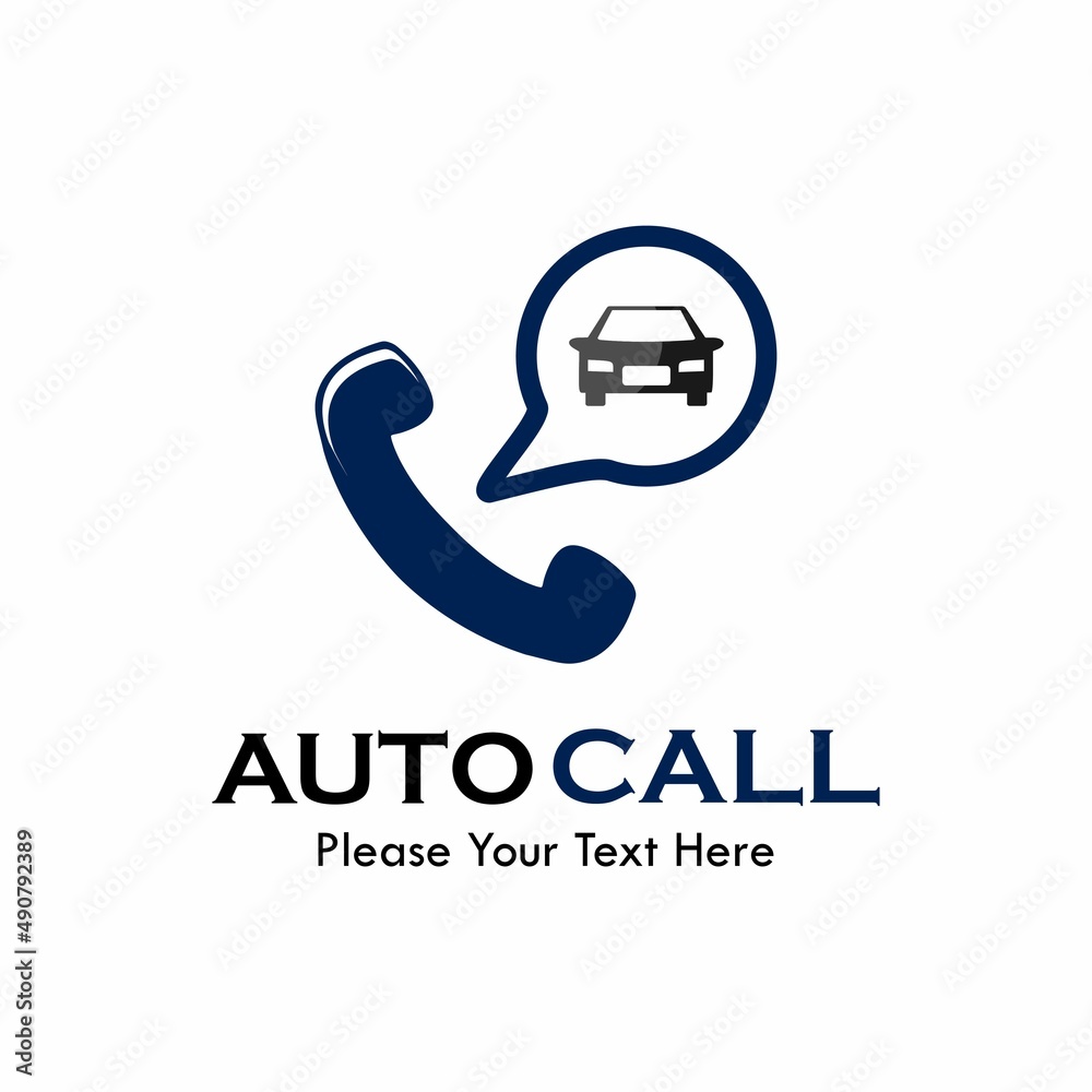 Call auto symbol logo template illustration Call auto symbol logo template illustration