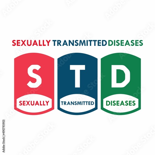 STD - Sexually Transmitted Diseases concept background