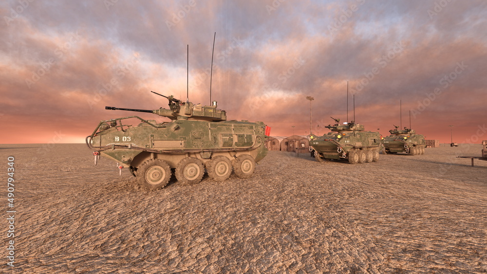 Fototapeta premium 軍事キャンプ