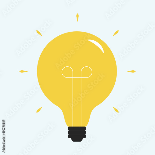 Creative Idea Line Icon. Lightbulb education, innovation logo. Illustration