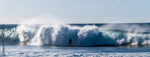 Surfer on Hawaii waves photo