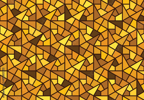 Gold mosaic pattern, perfectly repeatable.