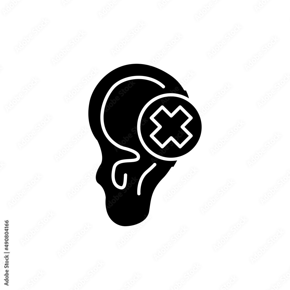 Hearing Loss color line icon. Human diseases. Hearing Loss color line icon. Human diseases.