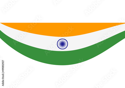 Abstract India Flag Sign. Illustration.