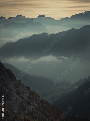 sunrise in the mountains