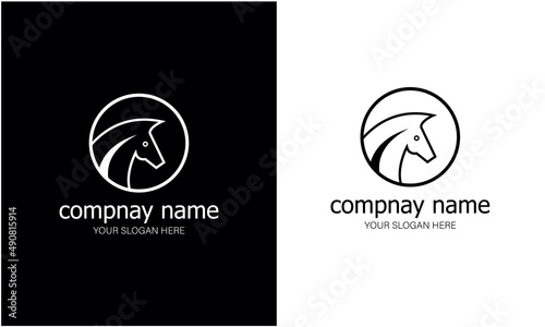 Professional horse logo for company and business 