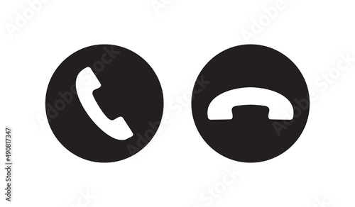 Cell phone vector. Phone icon flat style isolated on white background. Telephone symbol