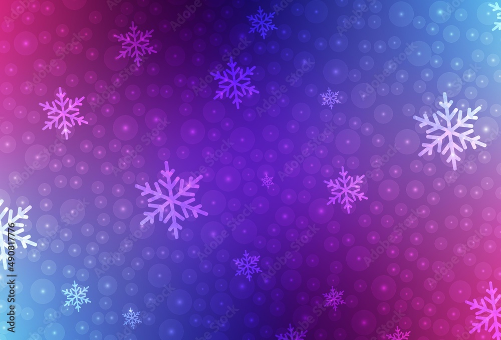 Dark Pink, Blue vector texture in birthday style.