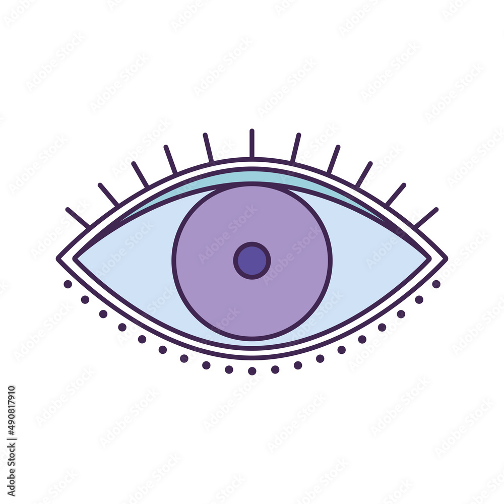 purple eye design