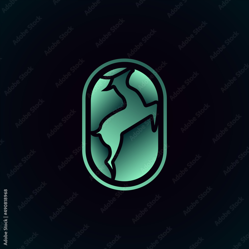 Modern atractive dear logo design illustration Modern atractive dear logo design illustration