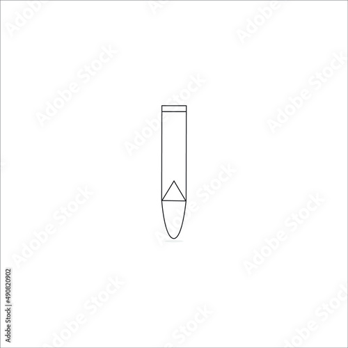 pencil icon isolated on white background