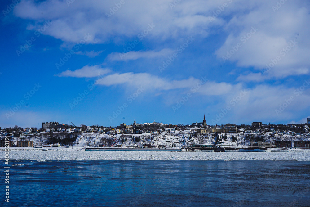 view of the city from the sea