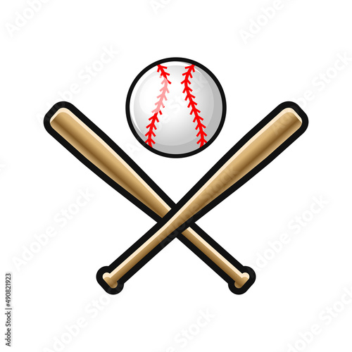 Baseball Bat Illustration, vector illustrationBaseball Bat Illustration, vector illustration