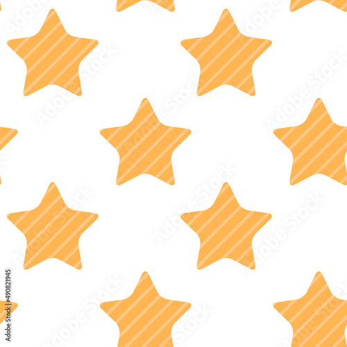 Cartoon holiday star stripes. seamless pattern. Illustration.
