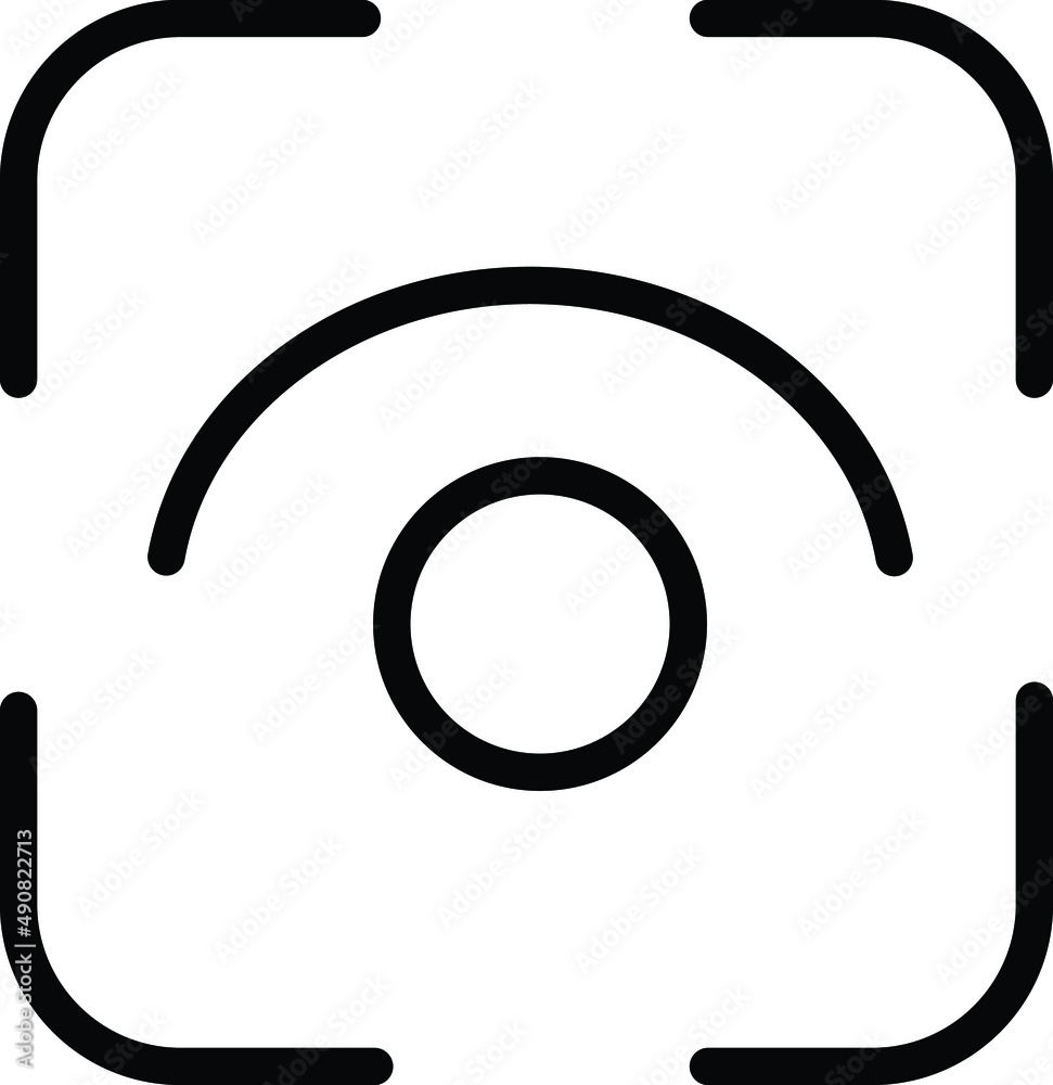 Ic fluent eye tracking on regular icon Ic fluent eye tracking on regular icon