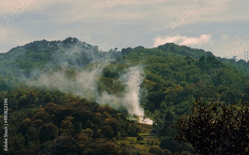 Start of forest fire in the mountain © Crisma