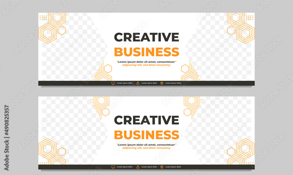 creative business horizontal banner template