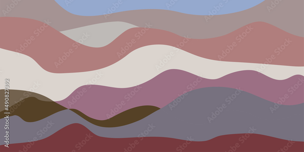Fototapeta premium Abstract landscape, mountains