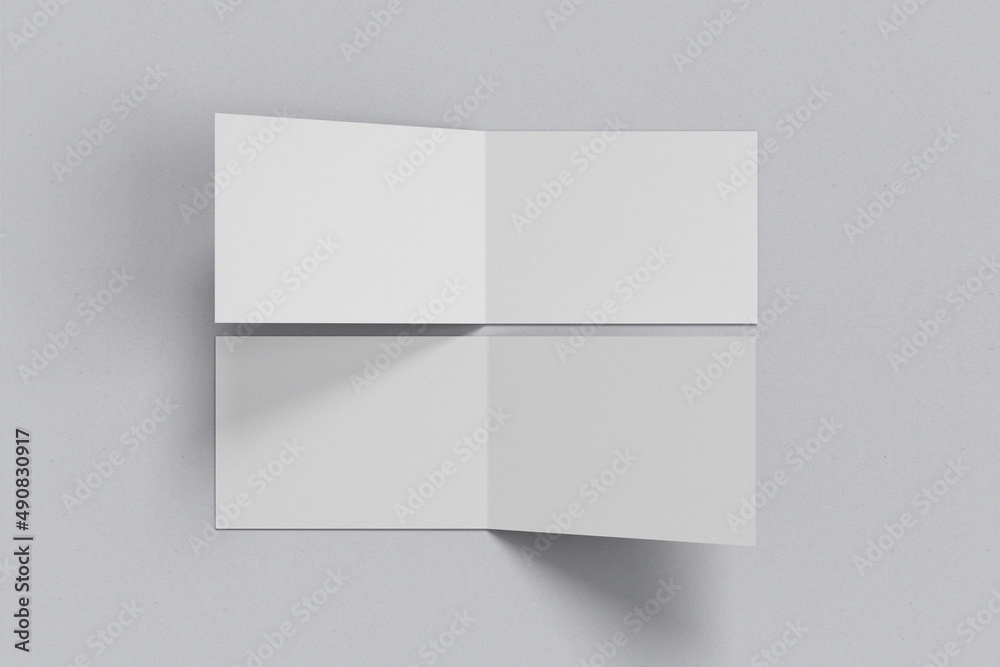 A4 Flyer Landscape Bi-Fold Invitation Card Mockups A4 Flyer Landscape Bi-Fold Invitation Card Mockups
