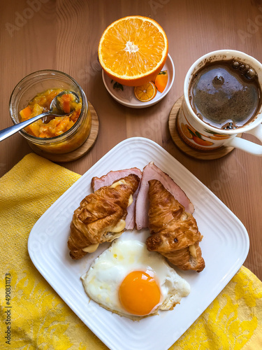 homemade breakfast on the table. healthy eating. breakfast at home. family breakfast.