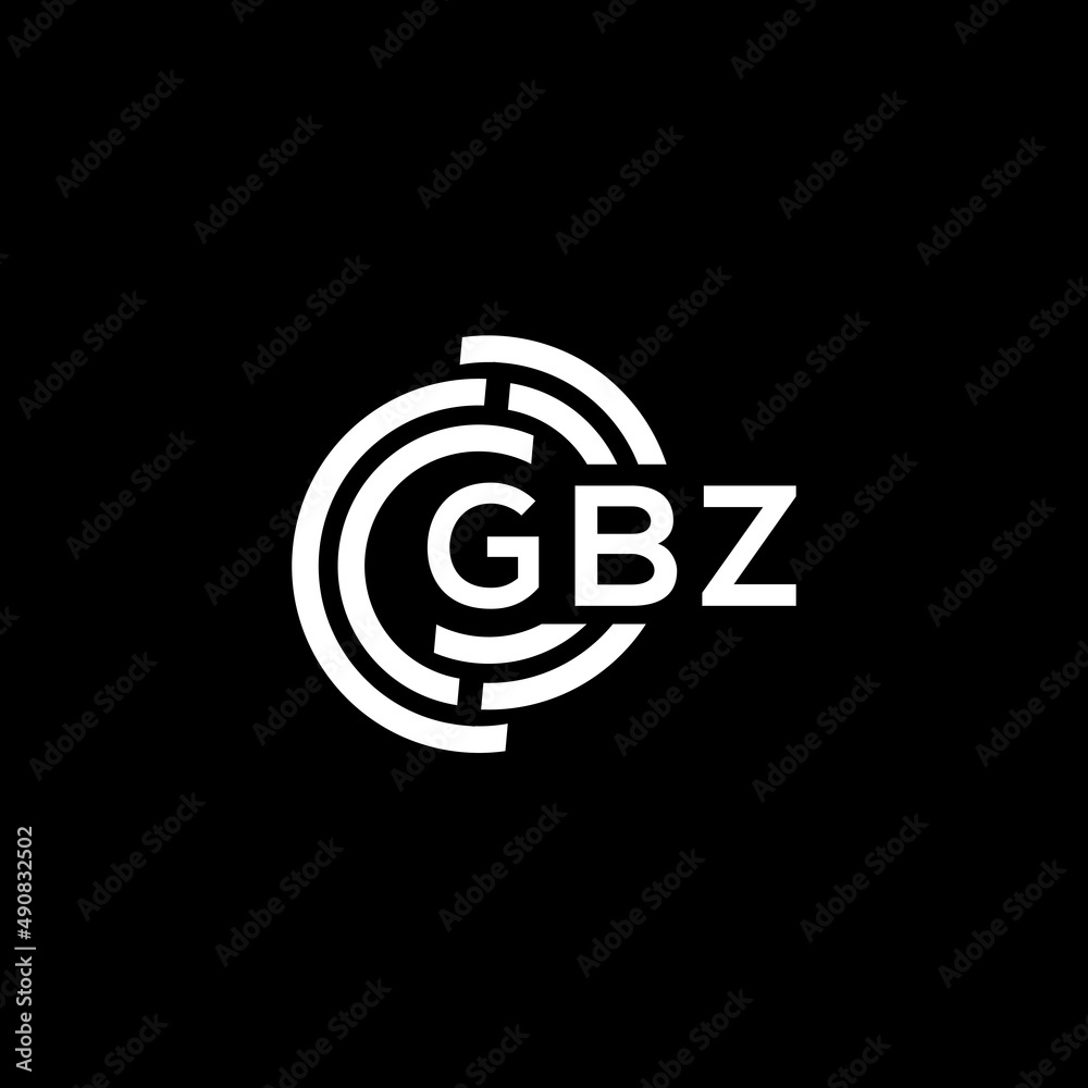 GBZ letter logo design on black background. GBZ creative initials letter logo concept. GBZ letter design. GBZ letter logo design on black background. GBZ creative initials letter logo concept. GBZ letter design.